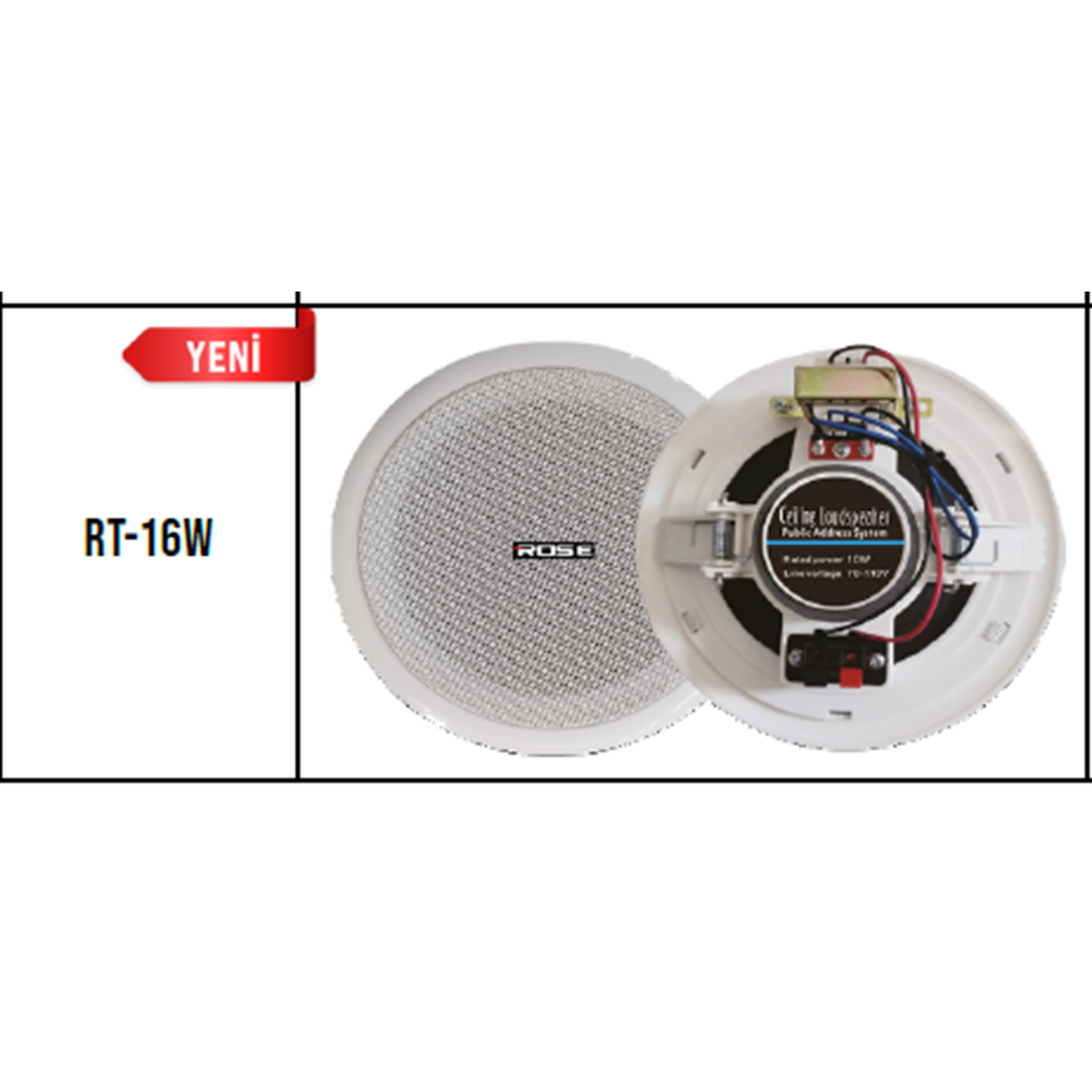 ROSE 13 CM ALÇIPAN HOPARLÖR TRAFOLU