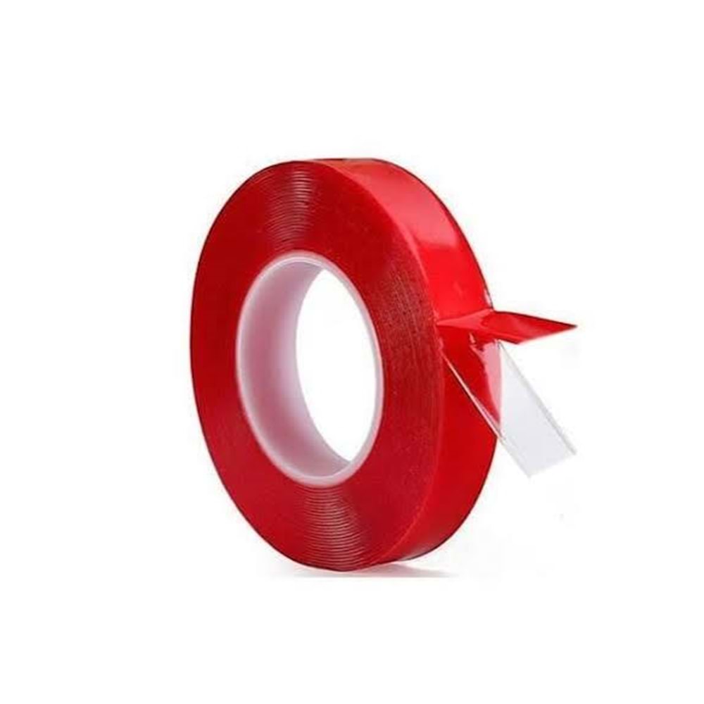 DESTEK ÇİFT TARAFLI KIRMIZI BANT 18MM 2MT