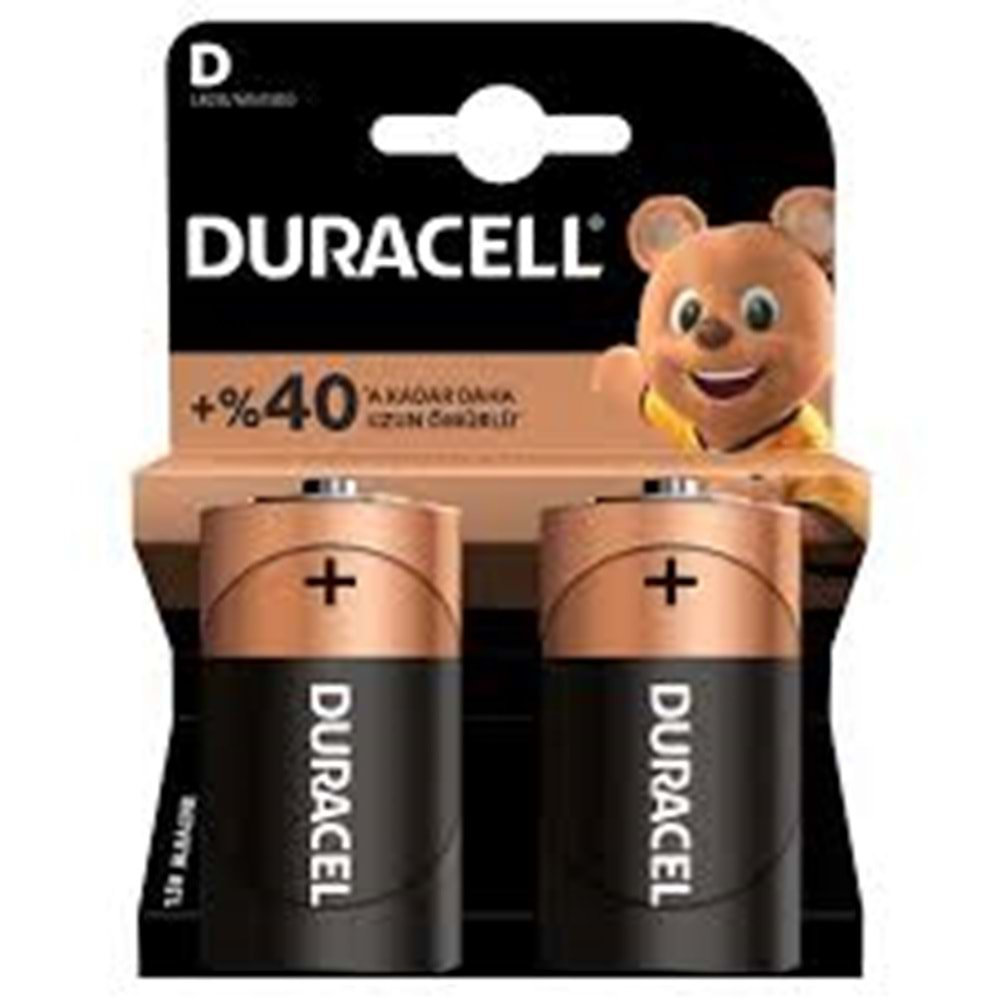 DURACELL D SİZE ALKALINE PİL KALIN PİL BLİSTER FİYATI