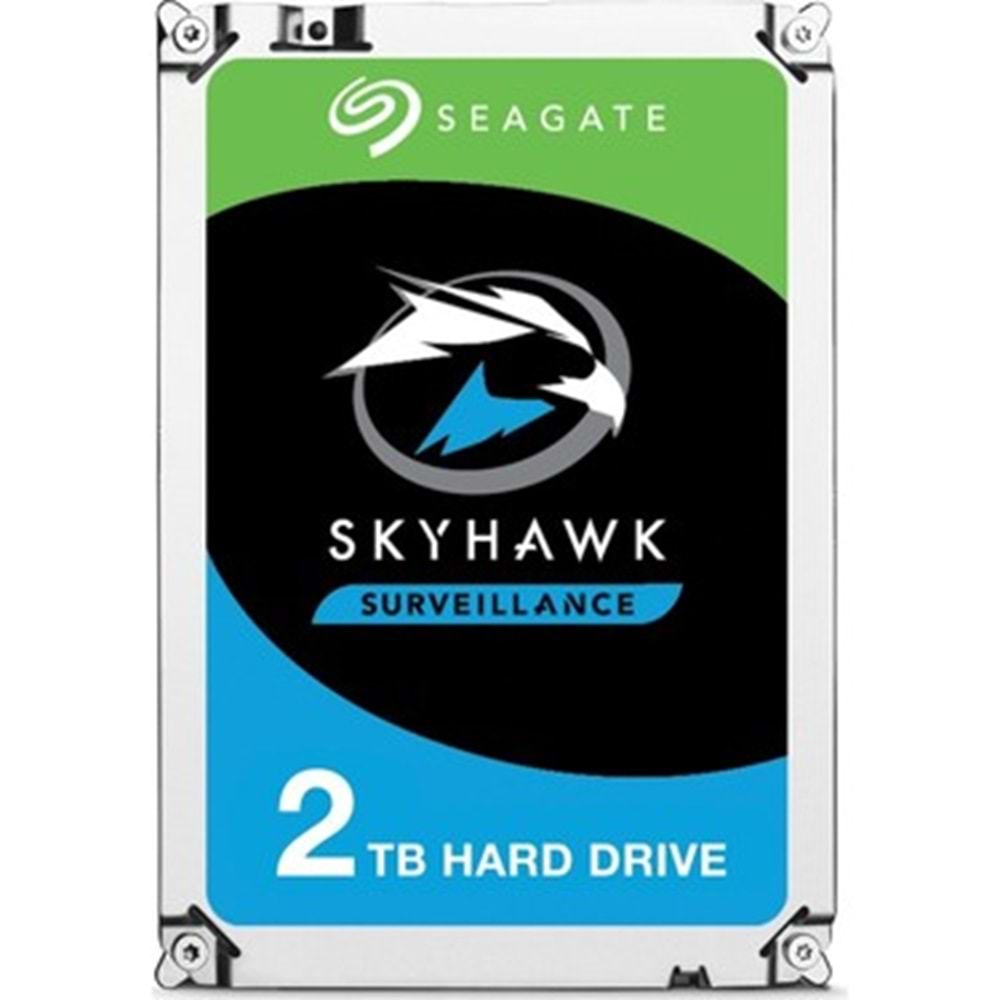 SEAGATE 2 TB 3.5 SKYHAWK SATA 5900RPM 256MB 7/24 GÜVENLIK HARDDİSK(RESMİ DİST GARANTİLİ)