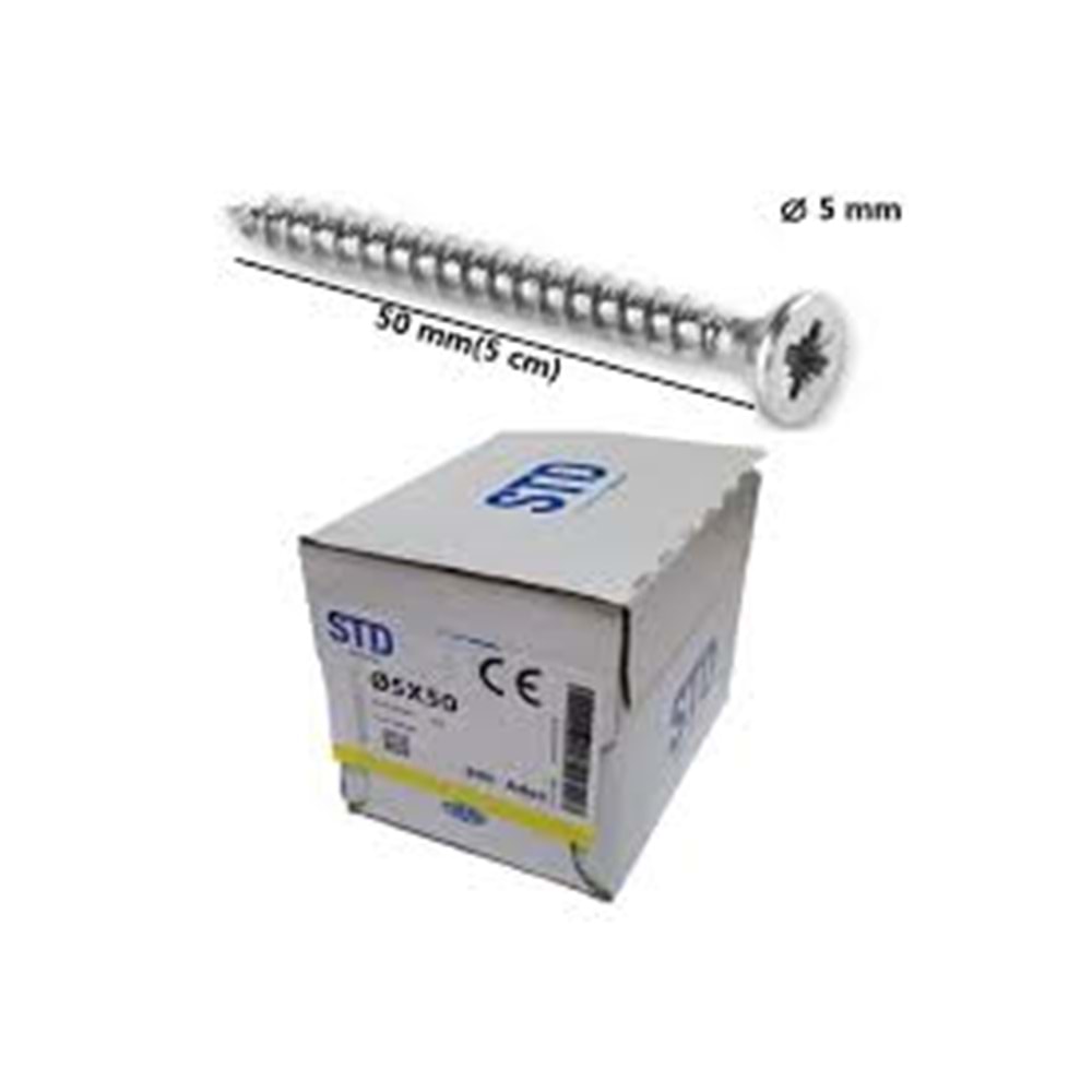 STD 5*50 SUNTA VİDASI (ADET FİYATI)