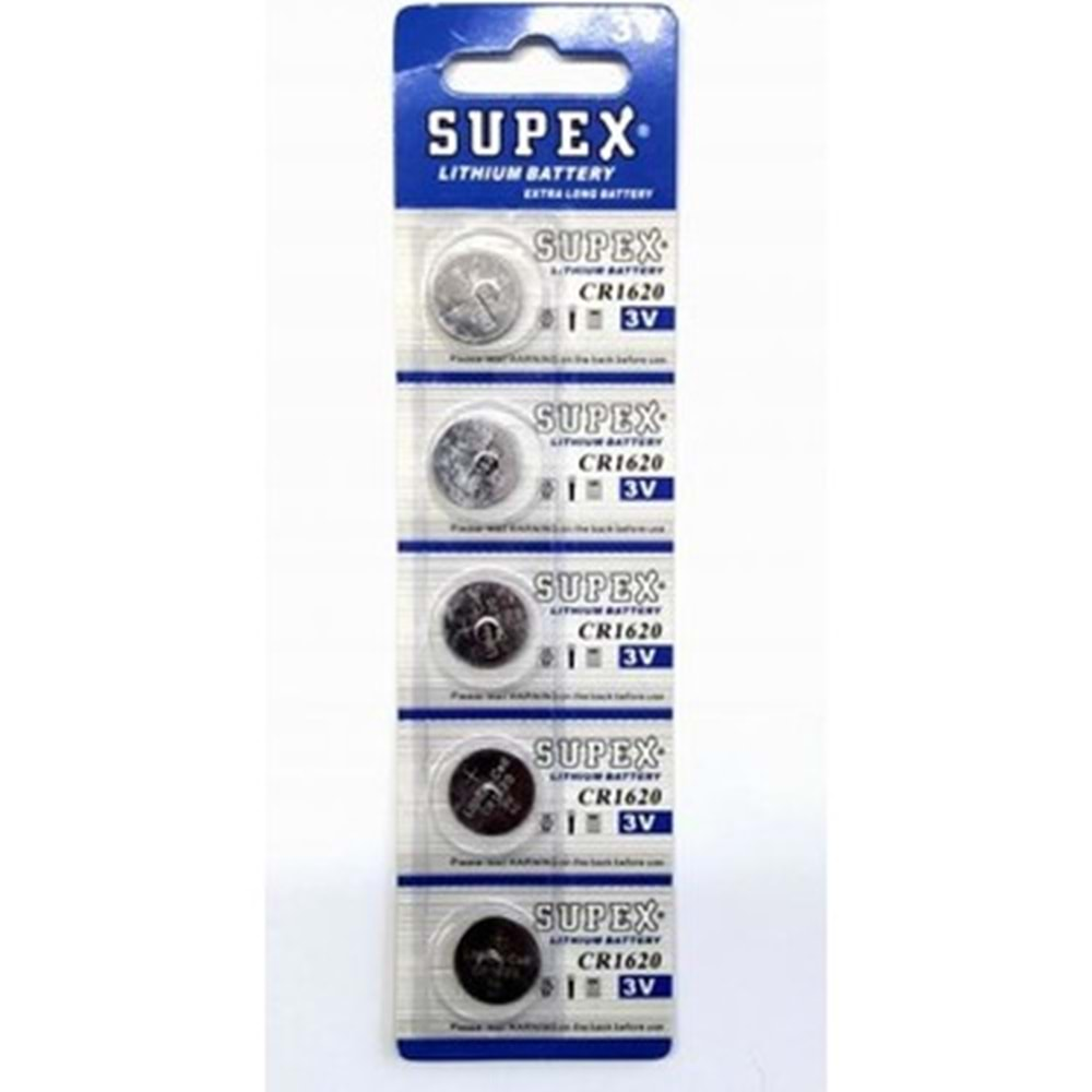 SUPEX CR1620 LİTYUM PİL ADET FİYATI