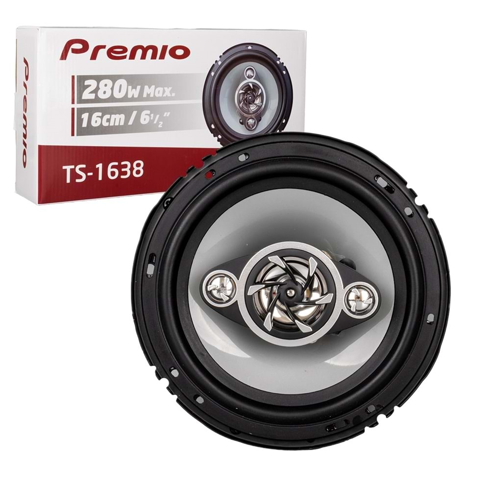 PREMIO 16 CM 240 WATT TWEETERLI KAPAKLI OTO HOPARLÖR 2 Lİ TAKIM