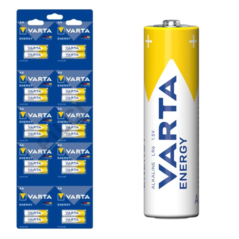 VARTA 1.5 VOLT ALKALİN AA KALEM PİL 2'Lİ YIRTMALI (2'Lİ KARTELA PAKET FİYATI)