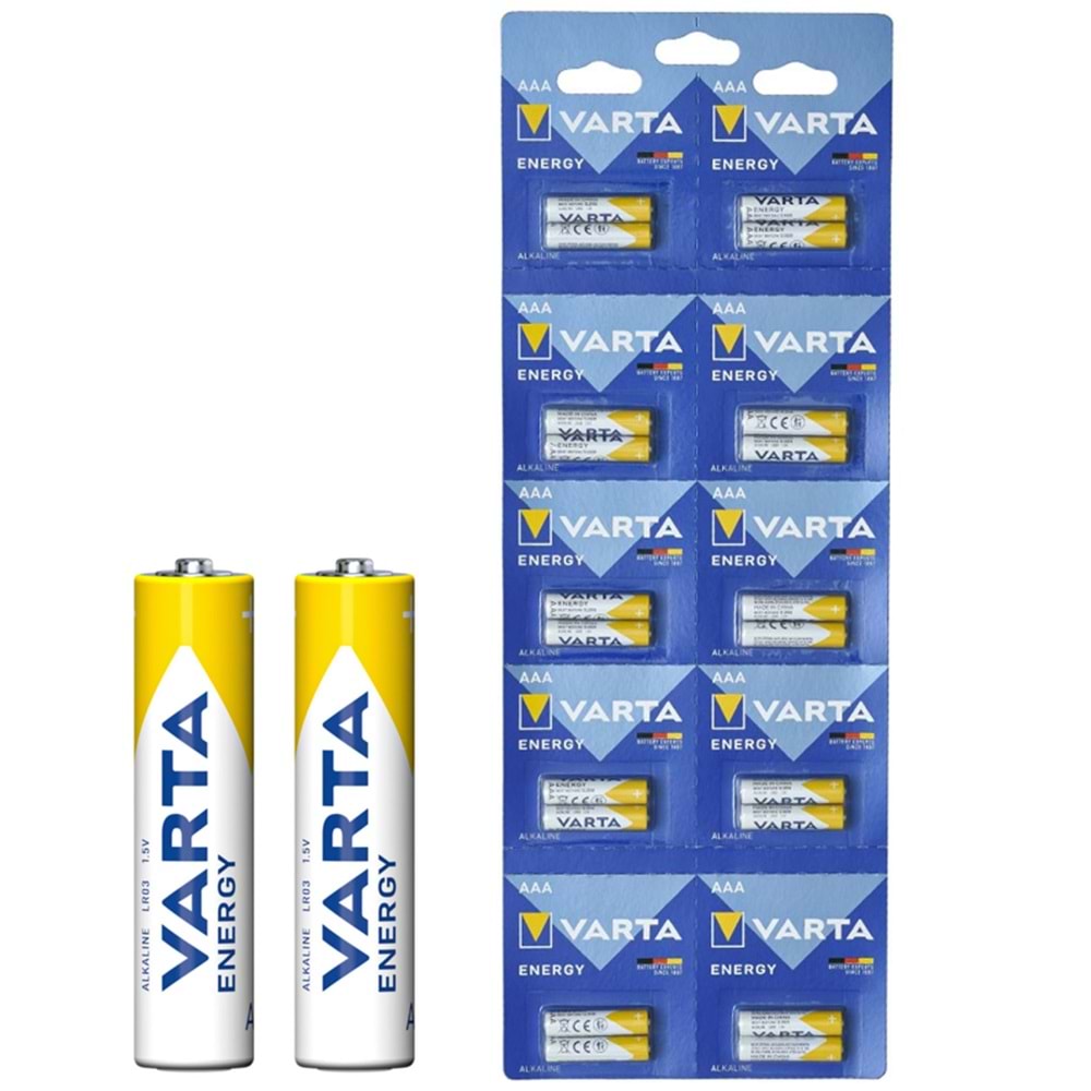 VARTA 1.5 VOLT ALKALİN AAA İNCE KALEM PİL 2'Lİ PAKET FİYAT