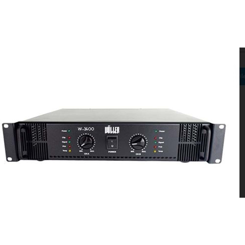 WÖLLER 2*200W 2 KANAL HAT TRAFOLU POWER AMFLİFİKATÖR, TRAFOSUZ ÇIKIŞIDA VAR