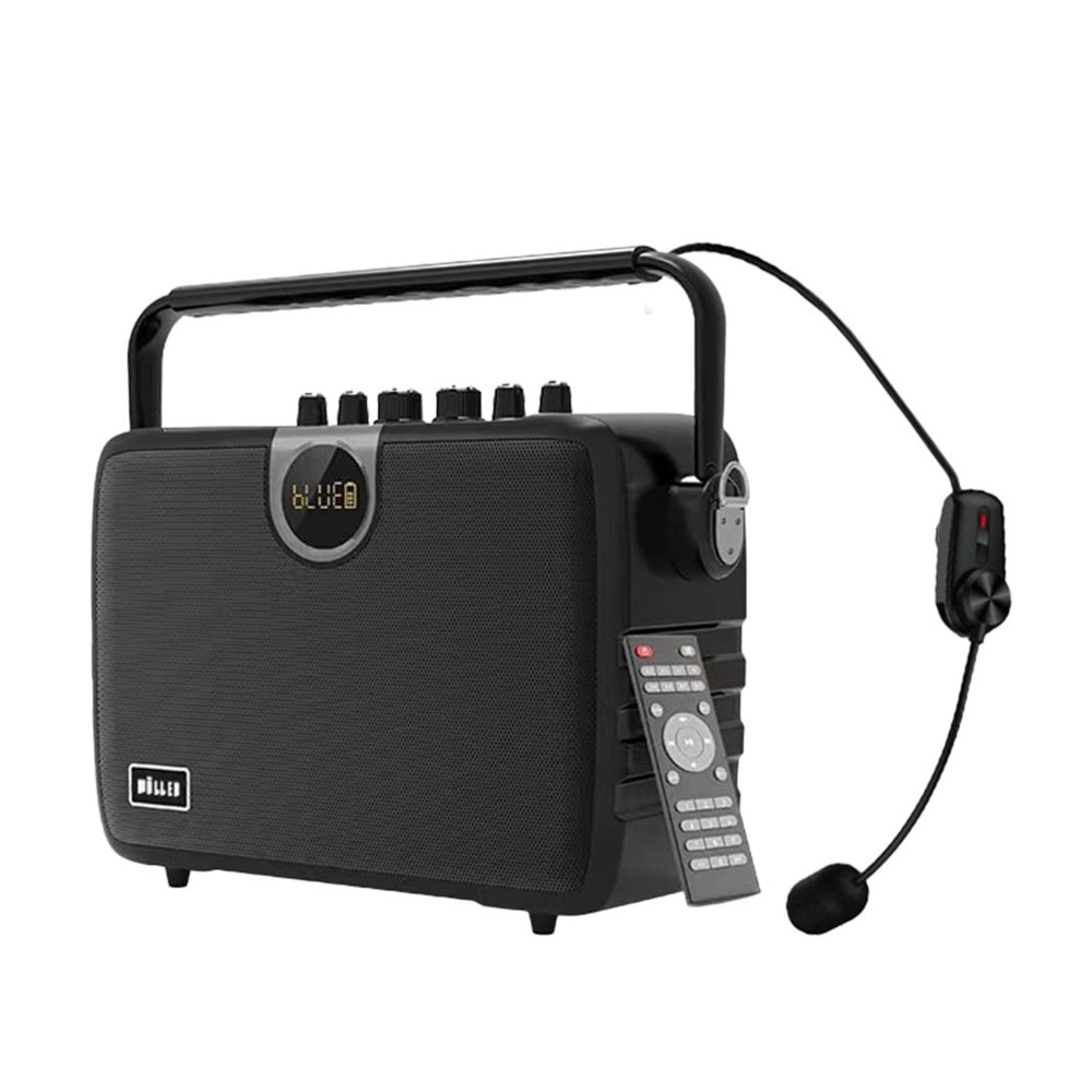 WÖLLER W-610H PORTATİF AMPLİFİKATÖRLÜ HOPARLÖR (KAYIT ÖZELLİĞİ,KABLOSUZ HEADSET MİKROFONU,ÇALIŞMA SÜRESİ 8-10 SAAT,SARJ SÜRESİ 5 SAAT)
