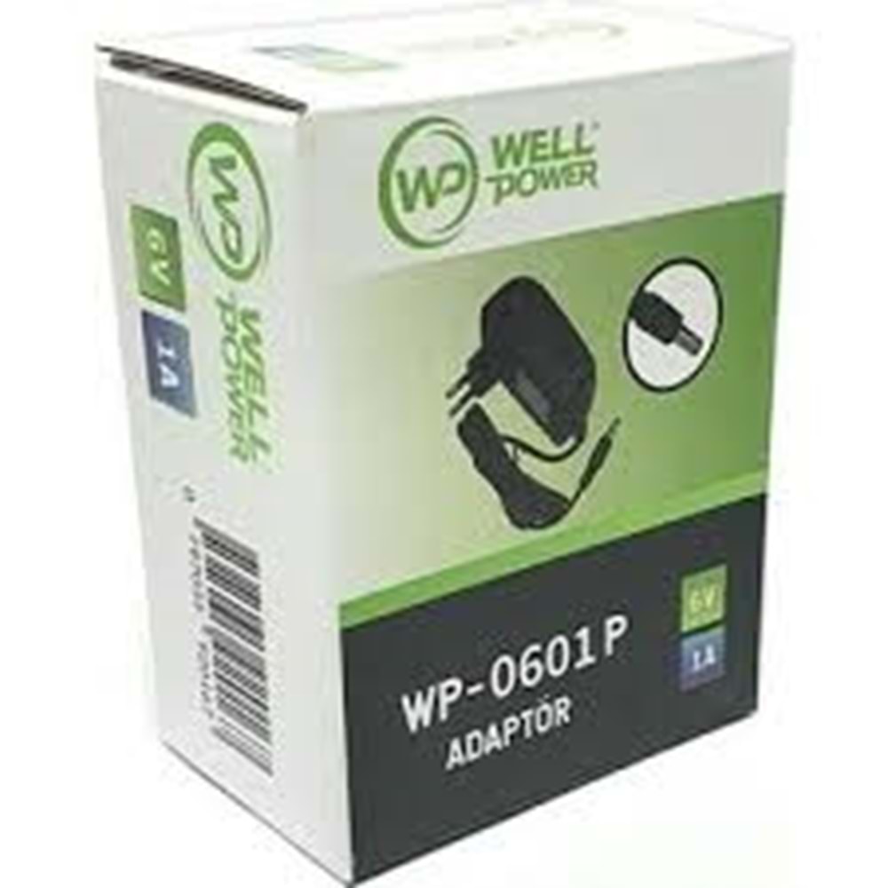 WELLPOWER 6 V 1 A ADAPTÖR DHL