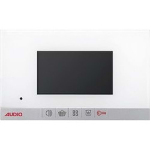 AUDIO (KDV DAHİL)BUSPLUS STAR 4.3'' MEKANİK BUTONLU BEYAZ GÖRÜNTÜLÜ DİAFON(00140)