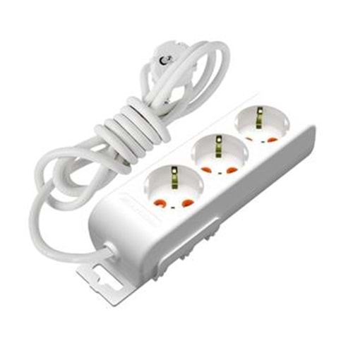 Mutlusan Ri-Tech 3 lü 3mt Topraklı Grup Priz