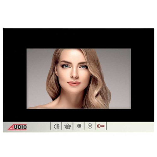 AUDIO (KDV DAHİL)7İNC SLİM BAS KONUŞ MEKANİK BUTONLU SİYAH CAM-BEYAZ GÖVDE-METALİK BOYALI CITALI