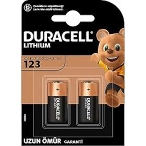 DURACELL CR 123 A PİL 2 ADET FİYATI