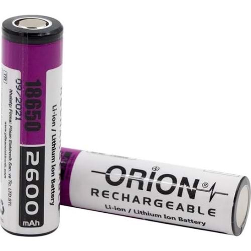 ORİON PİL Lİ-ON 18650P 2600 MAH 5C
