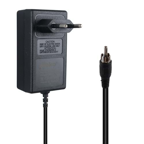 WEKO 16 VOLT - 2. AMPER TOS FİŞLİ RCA YERLİ ÜRETİM PRİZ TİPİ SANTRAL ADAPTÖRÜWEKO 16 VOLT - 2. AMPER TOS FİŞLİ RCA YERLİ ÜRETİM PRİZ TİPİ SANTRAL ADAPTÖRÜ