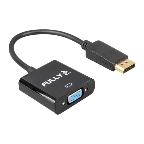 FULLY G-539 10 CM DISPLAY PORT ERKEK TO VGA DİŞİ ÇEVİRİCİ KABLOFULLY 23764
