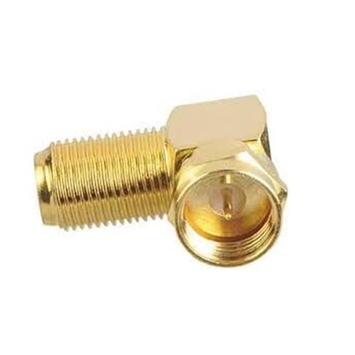 POWERMASTER PM-2902 L TİP 90 DERECE GOLD KAPLAMA ÇEVİRMELİ HIZLI F KONNEKTÖR
