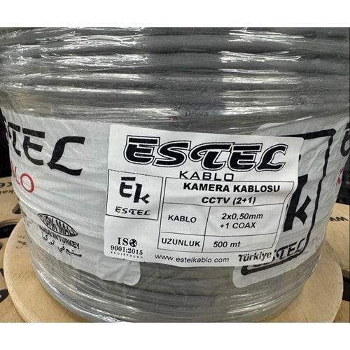 ESTEL CCTV 2+1 0,50 PVC KABLO 500 METRELİK MAKARA FİYATI