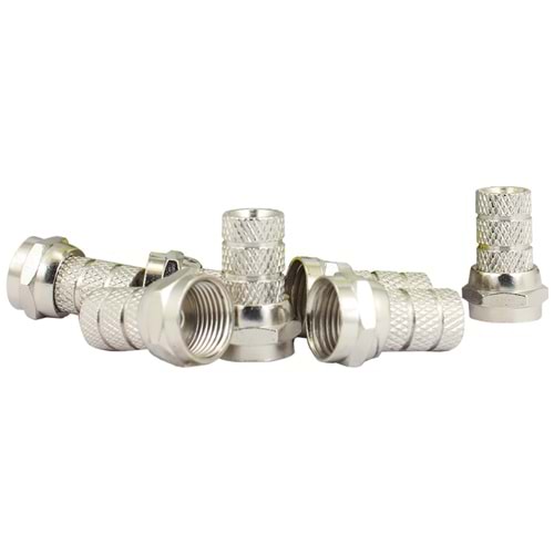 POWERMASTER PM-30095 RG58 MİNİ - İNCE KOAKSİYEL KABLO İÇİN F KONNEKTÖR (100'LÜ PAKET)POWERMASTER PM-30095 RG58 MİNİ - İNCE KOAKSİYEL KABLO İÇİN F KONNEKTÖR (100'LÜ PAKET)