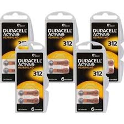 DURACELL ACTİVAİR 312 NUMARA KULAKLIK PİLİ (10LU PAKET FİYATI)