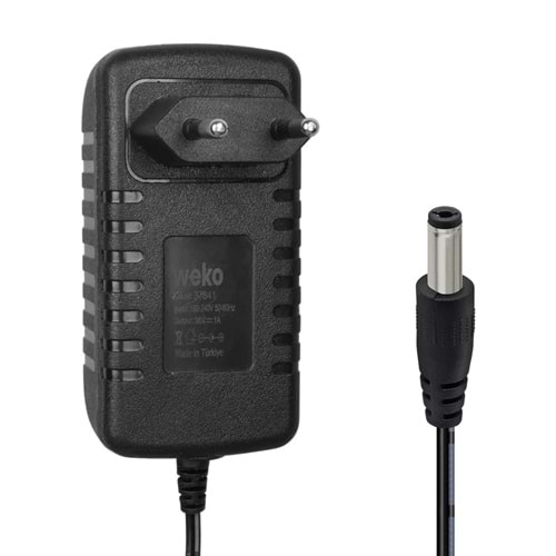 WEKO WK-37841 36 VOLT - 1 AMPER 5.5*2.5 MM UÇLU LEDLİ YERLİ ÜRETİM PRİZ TİPİ ADAPTÖRWEKO WK-37841 36 VOLT - 1 AMPER 5.5*2.5 MM UÇLU LEDLİ YERLİ ÜRETİM PRİZ TİPİ ADAPTÖR
