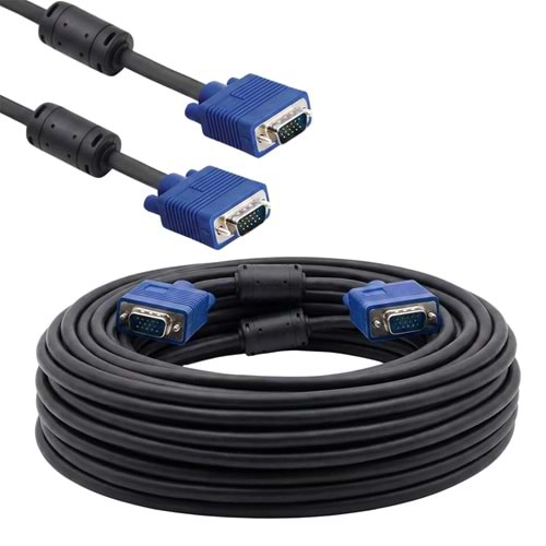 POWERMASTER PM-4424 15 PİN ERKEK/ERKEK 20 METRE VGA KABLOPOWERMASTER 4424
