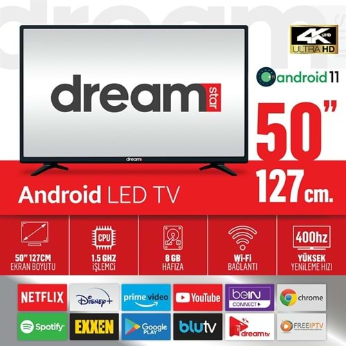 DREAMSTAR 50INCH GOOGLE ANDROİD TV