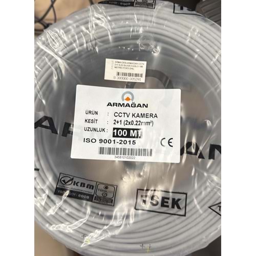ARMAĞAN ARMAĞAN CCTV 2+1 0,22 BAKIR KABLO 100 METRE FİYATI DHL