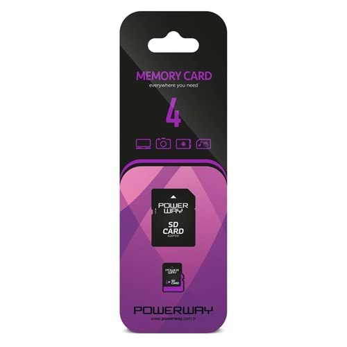 POWERWAY PWR-4 4 GB MICRO SD HAFIZA KARTIPOWERWAY PWR-4 4 GB MICRO SD HAFIZA KARTI