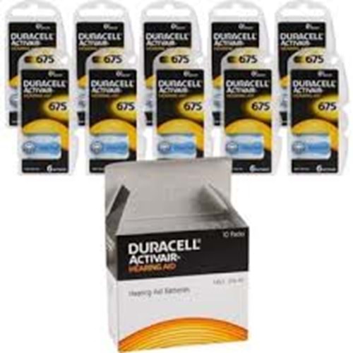 DURACELL ACTİVAİR 675 NUMARA KULAKLIK PİLİ (10LU PAKET FİYATI)