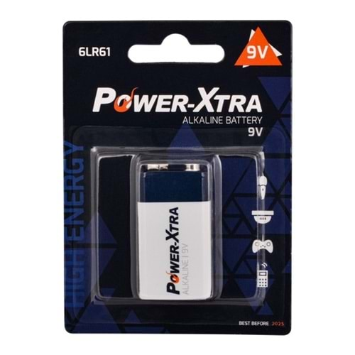 POWER-XTRA 9V ALKALİNE PİL BLİSTER