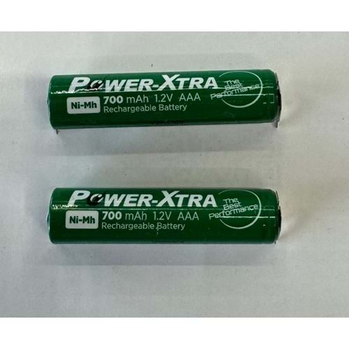 POWER-XTRA 1.2V AAA 700 MAH İNCE ŞARJLI PUNTALI PİL