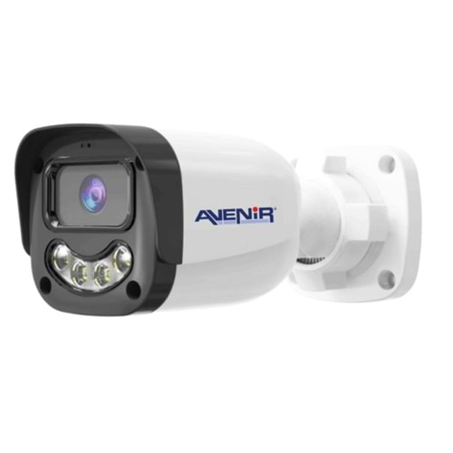 AVENIR 2 MP 3.6 MM SESLİ GECE RENKLİ BULLET KAMERA (DAHİLİ MİKROFON,GECE RENKLİ GÖRÜŞ,XMY YAZILIMLI CİHAZLARA UYUMLU,AHD, CVBS, CVI ve TVI SİSTEMLERİ İLE UYUMLU)