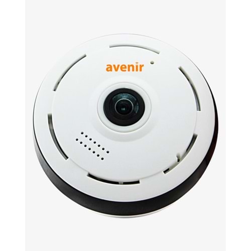 AVENIR 3 MP PANORAMİK BALIKGÖZ Wi-Fi KAMERA (UYGULAMA:V380 PRO,360 DERECE GÖRÜŞ AÇISI,HAREKET ALGILAMA İLE BİLDİRİM GÖNDERME,5X DİJİTAL ZOOM,128 GB SD KART DESTEK,ÇİFT YÖNLÜ KONUŞMA)