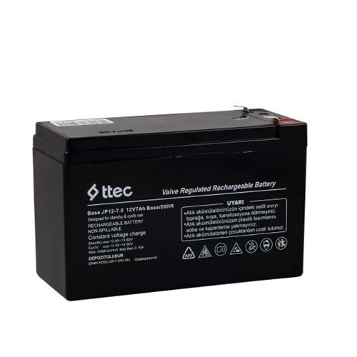 TTEC 12V 7AH BASE AKÜ EKONOMİK MODEL