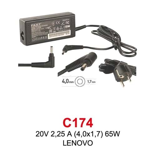 FAST LENOVO 20V 3,25AH (4,0*1,7) LAPTOP ADAPTÖR