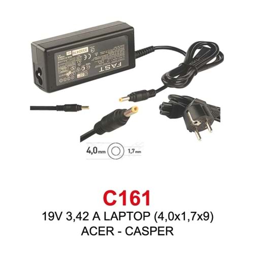 FAST ACER-CASPER 19V3,42AH (4.0*1,79) LAPTOP ADAPTÖR