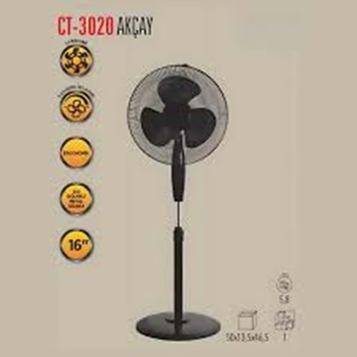 Cata CT-3020 Ayaklı Vantilatör Geniş Alan Soğutma ...