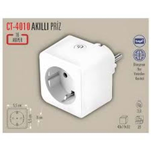 CATA CT-4010 Akıllı Wifi Priz Uzaktan Kontrol