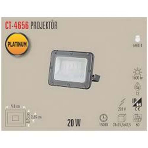 Cata CT-4656 20W Slim LED Projektör Cata