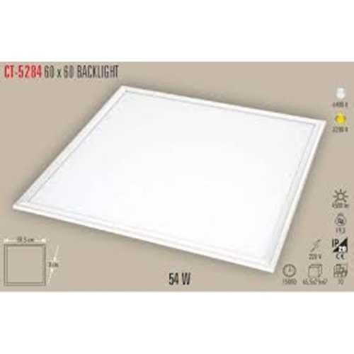 CATA CT-5284 54 Watt 60x60 Sıva Altı Backlight LED Panel