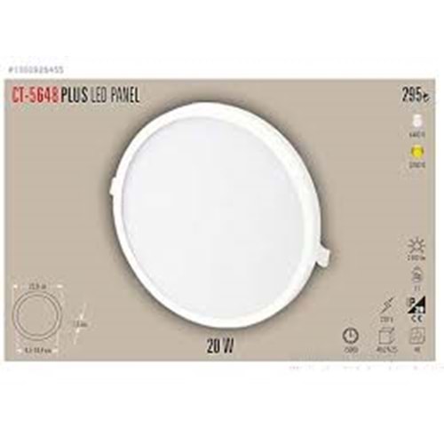 Cata Ct-5648 20W Plus Led Panel Armatür / Beyaz