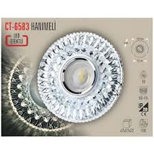 CATA CT-6583 HANIMELİ DEKORATİF CAM SPOT