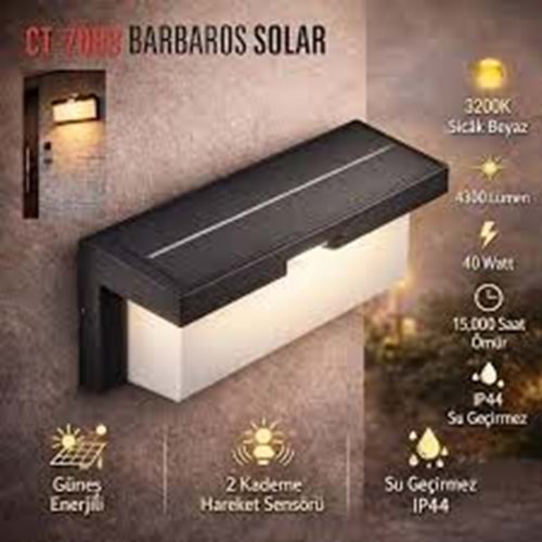 Cata Ct 7083 Barbaros 40W Dış Mekan Solar Led ...