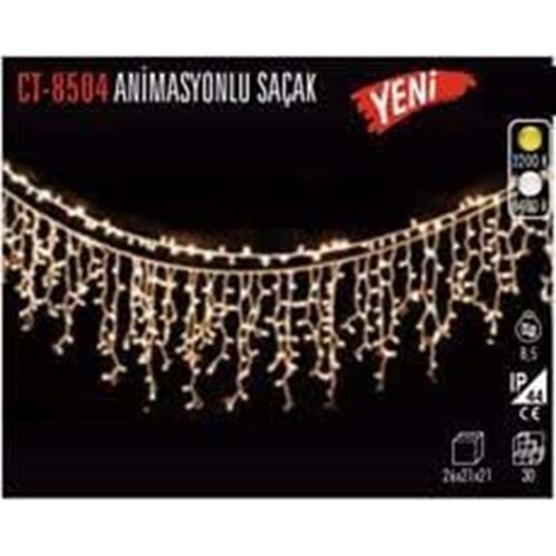 Cata CT-8504 Animasyonlu Saçak Led Günışığı - 140 Ledli