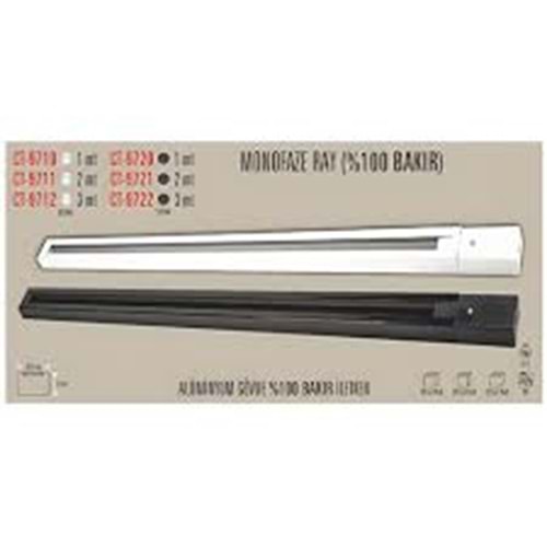 Cata 1 Metre Siyah Monofaze Ray CT-9720
