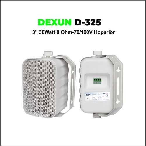 DEXUN 3 İNÇ BEYAZ SÜTUN HOPARLÖR