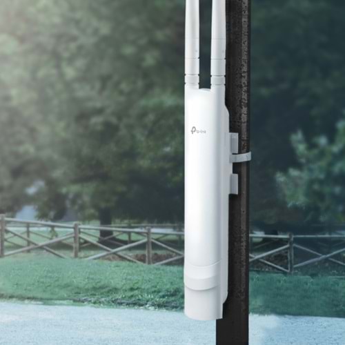 Tp-Link Omada Outdoor 300 Mbps Kablosuz Dış Mekan Access Point(AÇIK ALANDA 360 DERECE 200 METRE İNTERNET AKTARIM,İÇİNDE POE SWITCH ÇIKMAZ EKSTRA ALINMASI GEREKİR)