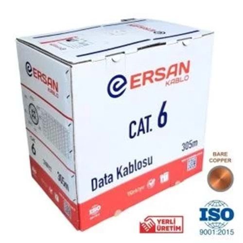 ERSAN CAT 6 U-UTP 23 AWG KABLO BAKIR 305 METRE