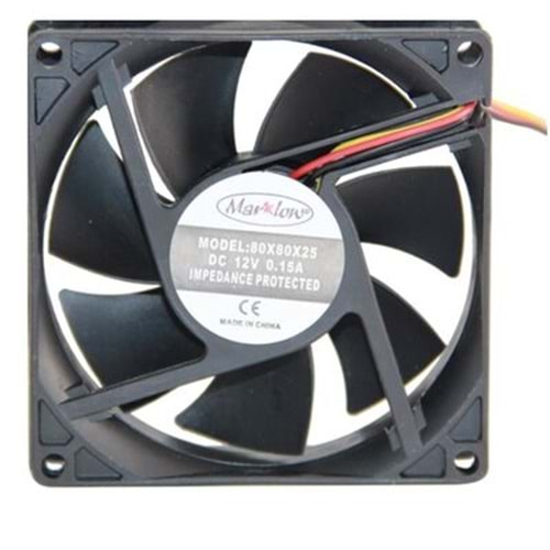 FAN 80 X 80 X 15 12 V DC FAN 3P 0,12 A