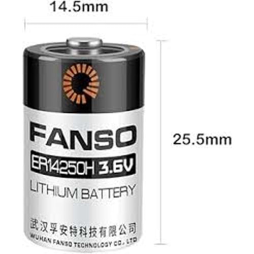 FANSO ER14250H 3,6V LITHIUM PİL